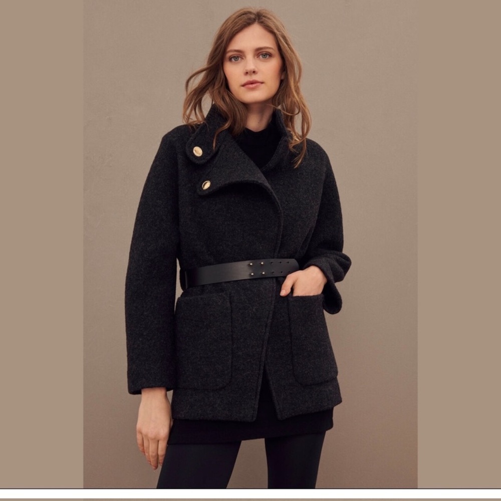 ba&sh charcoal Belted Blazer